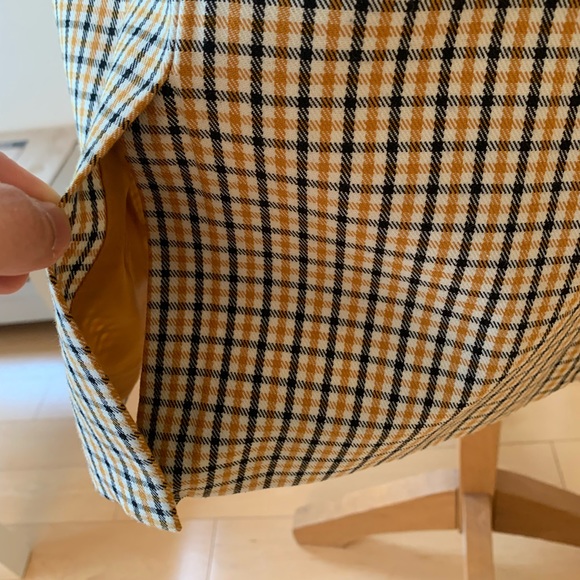 Twik women’s yellow black gingham blazer size Large - Picture 10 of 11